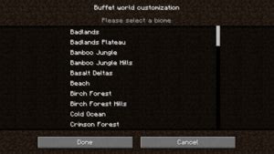 buffet world minecraft|buffet option minecraft.